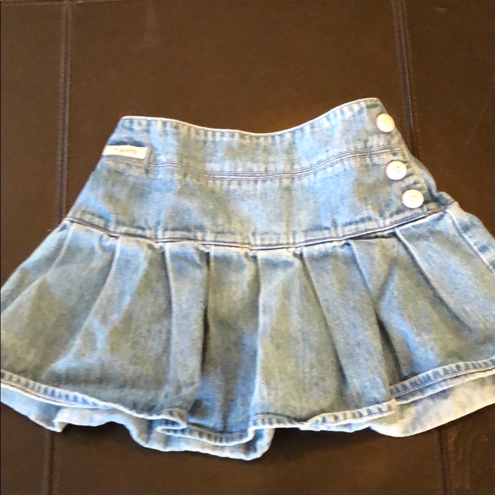 Cute elastic jean skirt
